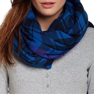 Marc By Marc Jacobs Blue and Black Geometric Infinity Scarf